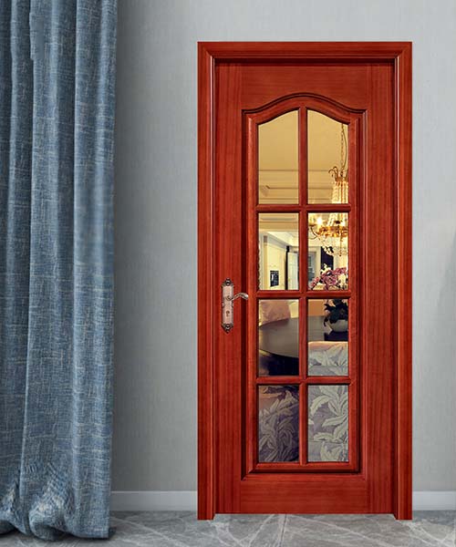 佰富彩实木玻璃门