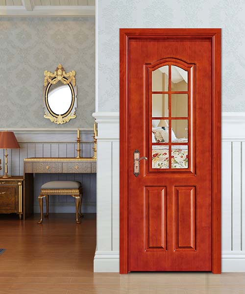 佰富彩实木玻璃门