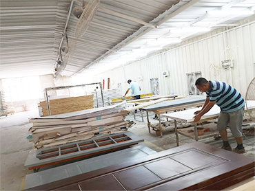 佰富彩厂家时尚简约卧室实木门,家用免漆生态门